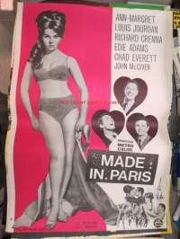 Made in Paris -elokuvajuliste, mm. Ann-Margret, Louis Jourdan, Richard Grenna