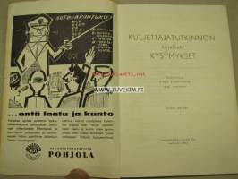 Kuljettajatutkinnon kirjalliset kysymykset 