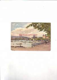 Vanha postikortti Zürich: Utoquai (kulkematon)