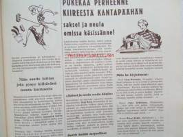 Kotiliesi 1953 nr 18 Syyskuu -mm. Hame ja Pusero, Maisteri Elsa Palsanen, Kotitaloustyö pyörillä, Suomalaisia emäntiä Elli Toivakka, F.E. Sillanpään puhe,