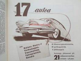 Kotiliesi 1953 nr 18 Syyskuu -mm. Hame ja Pusero, Maisteri Elsa Palsanen, Kotitaloustyö pyörillä, Suomalaisia emäntiä Elli Toivakka, F.E. Sillanpään puhe,