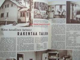 Kotiliesi 1953 nr 18 Syyskuu -mm. Hame ja Pusero, Maisteri Elsa Palsanen, Kotitaloustyö pyörillä, Suomalaisia emäntiä Elli Toivakka, F.E. Sillanpään puhe,
