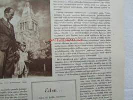 Kotiliesi 1953 nr 18 Syyskuu -mm. Hame ja Pusero, Maisteri Elsa Palsanen, Kotitaloustyö pyörillä, Suomalaisia emäntiä Elli Toivakka, F.E. Sillanpään puhe,