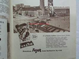 Kotiliesi 1953 nr 18 Syyskuu -mm. Hame ja Pusero, Maisteri Elsa Palsanen, Kotitaloustyö pyörillä, Suomalaisia emäntiä Elli Toivakka, F.E. Sillanpään puhe,