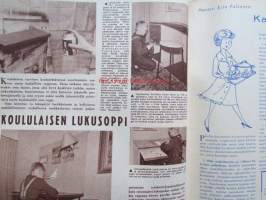 Kotiliesi 1963 nr 1  tammikuu. -mm. Lapsi ja leikki, Kotisisarten kasvattaja Aira Mäki, Tampereen talouskoulu pyynikillä, Tohtori Tyyni Tuolio lannistumaton,