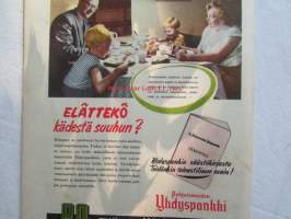 Kotiliesi 1952 nr 22 -mm. Irja Palonen Ompele jerseypuku, Nukkekoti, Tuulikannel, Arkkitehti Hanna-Liisa Kalliala 20-luku on vaihtunut 50-luvuksi, Pariloitu pihvi,