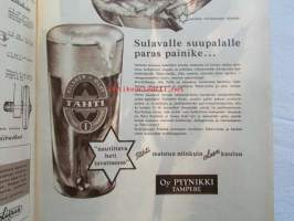 Kotiliesi 1952 nr 22 -mm. Irja Palonen Ompele jerseypuku, Nukkekoti, Tuulikannel, Arkkitehti Hanna-Liisa Kalliala 20-luku on vaihtunut 50-luvuksi, Pariloitu pihvi,