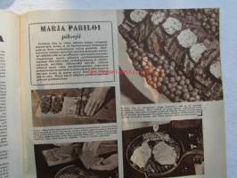 Kotiliesi 1952 nr 22 -mm. Irja Palonen Ompele jerseypuku, Nukkekoti, Tuulikannel, Arkkitehti Hanna-Liisa Kalliala 20-luku on vaihtunut 50-luvuksi, Pariloitu pihvi,