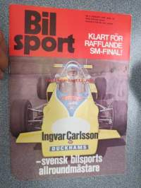 Bil Sport 1973 nr 8 sis. mm. artikkelit / kuva / mainokset; Ingvar Carlsson - svensk bilsports allroundmästare,Emma-Brasta-match i Falkenberg smakprov..., Grattis