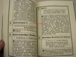 Programm der 2. Handwerkerschule (höhere Fachschule)