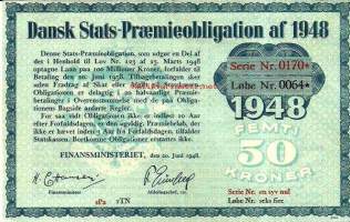 Dansk Stats-Praemieobligation af 1948, 50 kroner