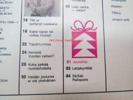 Me naiset 1972 nr 49, sis. mm. seur. artikkelit / kuvat / mainokset; Sorella Englund, Nuorisohotelli Kirkkonummella, Pelastusarmeijalaisten joulu - Liisa Ripatti -