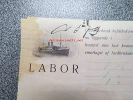 Labor / fartyget &quot;Helsingfors&quot;, 6.6.1913 -konossomentti / laivarahtikirja