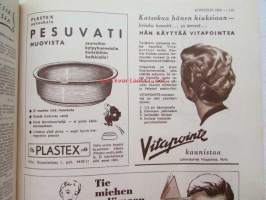 Kotiliesi 1955 nr 3 -mm. Aino Hausmann Miksi muutut hopealusikka?, Sianmurekekääryleet, Nuoren parin koti 20:llä Snelmannilla, Katso kuvista tarkempi sisältö