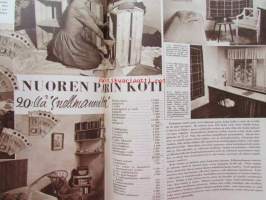 Kotiliesi 1955 nr 3 -mm. Aino Hausmann Miksi muutut hopealusikka?, Sianmurekekääryleet, Nuoren parin koti 20:llä Snelmannilla, Katso kuvista tarkempi sisältö