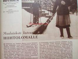 Kotiliesi 1955 nr 3 -mm. Aino Hausmann Miksi muutut hopealusikka?, Sianmurekekääryleet, Nuoren parin koti 20:llä Snelmannilla, Katso kuvista tarkempi sisältö