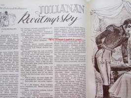 Kotiliesi 1955 nr 5 -helmikuu mm. Keurunselän rannat kutsuvat jälleen, Hilda Kontturi tyyliä kotikutoiseen, Dagmar karpio, Kääretorttu, , Katso kuvista tarkempi