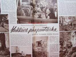 Kotiliesi 1955 nr 5 -helmikuu mm. Keurunselän rannat kutsuvat jälleen, Hilda Kontturi tyyliä kotikutoiseen, Dagmar karpio, Kääretorttu, , Katso kuvista tarkempi