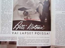 Kotiliesi 1955 nr 5 -helmikuu mm. Keurunselän rannat kutsuvat jälleen, Hilda Kontturi tyyliä kotikutoiseen, Dagmar karpio, Kääretorttu, , Katso kuvista tarkempi