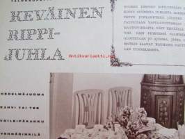 Kotiliesi 1962 nr 9 -mm. Uusia pihapuita Pilarihaapa, Mantsuurian jalopähkinä, Hevoskastanja, Maakellari rakennuspiirrustus, Eläketurva, Pähkinäkakku,