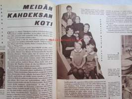 Kotiliesi 1962 nr 9 -mm. Uusia pihapuita Pilarihaapa, Mantsuurian jalopähkinä, Hevoskastanja, Maakellari rakennuspiirrustus, Eläketurva, Pähkinäkakku,