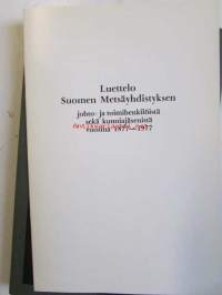 Vuosisata metsätalouden myötä. Suomen Metsäyhdistys - Finska Forstföreningen 1877-1977