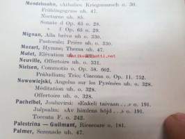 Nuottikirjaston luettelo - Yhdistys &quot;Kirjoja sokeille&quot; / Föreningen &quot;Böcker åt de blinda&quot; Katalog över notbiblioteket 1940