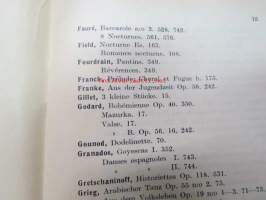 Nuottikirjaston luettelo - Yhdistys &quot;Kirjoja sokeille&quot; / Föreningen &quot;Böcker åt de blinda&quot; Katalog över notbiblioteket 1940