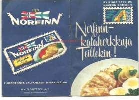 Norrfinn-kalaherkkuja Teillekin - reseptikirja n 1960-luku