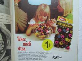 Kotiliesi 1969 nr 17 -mm. Lehtori Eero Seppälä ja johtajaopettaja Jorma Teikari, Hämeenlinna teatterikerhon nuoret, Itävaltalainen luumukakku, Kuulentäjien
