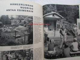 Kotiliesi 1969 nr 17 -mm. Lehtori Eero Seppälä ja johtajaopettaja Jorma Teikari, Hämeenlinna teatterikerhon nuoret, Itävaltalainen luumukakku, Kuulentäjien