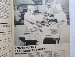 Kotiliesi 1970 nr 20 -mm. Chymoksen tehdas Lappeenranta, Mollamaija, Lääkäri Laukaasta Rikke Sotamaa, Kuvia kuninkaallisen PR-miehen työstä, Saunamaja,