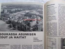 Kotiliesi 1970 nr 22 -mm. Lähetystyö Pirkkalassa, Soukka ssa asumisen edut ja haitat, Liha-riisipata, Jauhelihapihvi, Piimäkakku, Oudot hedelmät ja kasvikset,