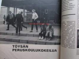 Kotiliesi 1970 nr 23 -mm. Terveyttä Mielenrauhaa Onnellisuutta Jooga, Töysän peruskoulukokeilu, Saab-Valmet Uusikaupunki uudessa ajassa, Joulu alkaa