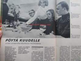 Kotiliesi 1970 nr 23 -mm. Terveyttä Mielenrauhaa Onnellisuutta Jooga, Töysän peruskoulukokeilu, Saab-Valmet Uusikaupunki uudessa ajassa, Joulu alkaa