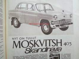 Kotiliesi 1964 nr 1 -mm. Lapsi liikenteessä, Tilkkutäkin valmistus ohjeet, Lena Larsson ja lasten maailma -artikkeli sis. puisen jakkaran teko-ohjeet.