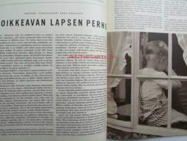 Kotiliesi 1964 nr 1 -mm. Lapsi liikenteessä, Tilkkutäkin valmistus ohjeet, Lena Larsson ja lasten maailma -artikkeli sis. puisen jakkaran teko-ohjeet.