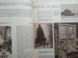 Kotiliesi 1964 nr 1 -mm. Lapsi liikenteessä, Tilkkutäkin valmistus ohjeet, Lena Larsson ja lasten maailma -artikkeli sis. puisen jakkaran teko-ohjeet.