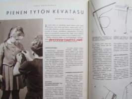 Kotiliesi 1964 nr 7 -mm. 3 Kesäkeinua rakennepiirustuksineen, Lattiapinnoitteet, Hauska ja halpa kesämökki, Onko kulttuuria Helsingin ulkopuolellla,