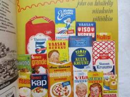 Kotiliesi 1964 nr 8 -mm. Trikooteollisuuden kevättä ja kesää, Sigyn Alenius Tanskalaisen perheen harrastehuone, Erillinen lukio unohdettu koulumuoto,