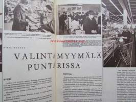 Kotiliesi 1964 nr 8 -mm. Trikooteollisuuden kevättä ja kesää, Sigyn Alenius Tanskalaisen perheen harrastehuone, Erillinen lukio unohdettu koulumuoto,