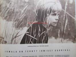 Kotiliesi 1964 nr 8 -mm. Trikooteollisuuden kevättä ja kesää, Sigyn Alenius Tanskalaisen perheen harrastehuone, Erillinen lukio unohdettu koulumuoto,
