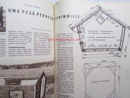 Kotiliesi 1964 nr 9 -mm. Oma pesä perheen pienimmille, Hyvät puutarhatyövälineet, Annikki Toikka-Karvonen, Vauvan uni, Isoäiti &quot;Moses&quot; Mary Anna Robertson