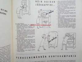 Kotiliesi 1964 nr 11 -mm. Kauniit kesäjalat ja -varpaat, Napit ja näpinlävet, Maatilan kylmäsäilytyshuone, Käytännön kaloritaulukko, Maalaistalon puutarha,