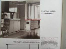 Kotiliesi 1964 nr 11 -mm. Kauniit kesäjalat ja -varpaat, Napit ja näpinlävet, Maatilan kylmäsäilytyshuone, Käytännön kaloritaulukko, Maalaistalon puutarha,