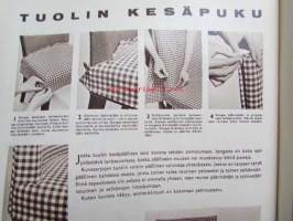 Kotiliesi 1964 nr 12 -mm. Hienoja löytöjä pienpuutarhoista, Rantalaukkuja, Runollinen ja rauhoittava soutuvene, Suggestiolla ja yhteistyöllä selviämme