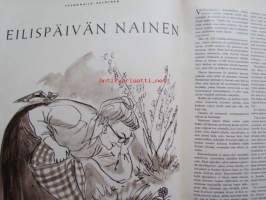 Kotiliesi 1964 nr 12 -mm. Hienoja löytöjä pienpuutarhoista, Rantalaukkuja, Runollinen ja rauhoittava soutuvene, Suggestiolla ja yhteistyöllä selviämme