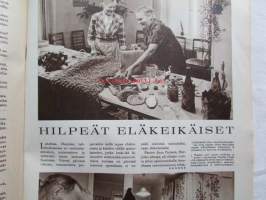 Kotiliesi 1964 nr 24 -mm. Hilpeät eläkeläiset, Suurmiehen perhekuva Akseli Gallen-Kallela, Mary Gallen-Kallela, Jorma ja Kirsti Gallen-Kallela, Arkkitehti Olavi