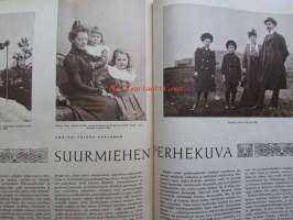 Kotiliesi 1964 nr 24 -mm. Hilpeät eläkeläiset, Suurmiehen perhekuva Akseli Gallen-Kallela, Mary Gallen-Kallela, Jorma ja Kirsti Gallen-Kallela, Arkkitehti Olavi