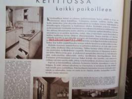 Kotiliesi 1956 nr 20 -mm. Aitasta ja Kellarista saatu ruokaviikko, Kunnon paitapusero kaava, Perheenemäntä valikoi teollisuusnäyttelyssä, Turkki vai talvitakki,